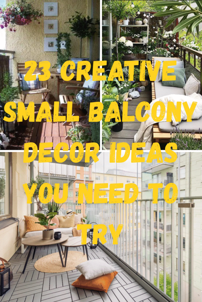 23 Creative Small Balcony Decor Ideas You Need to Try