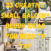 23 Creative Small Balcony Decor Ideas You Need to Try