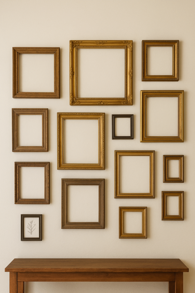 All-Vintage Frames Gallery Wall