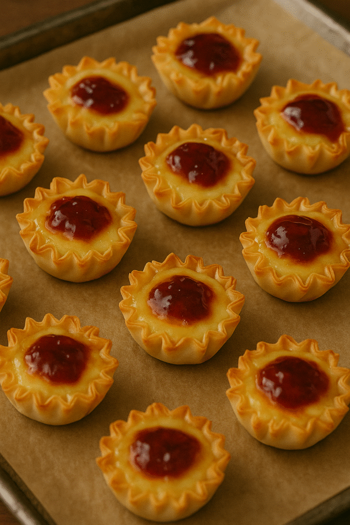 Baked Brie & Jam Phyllo Cups