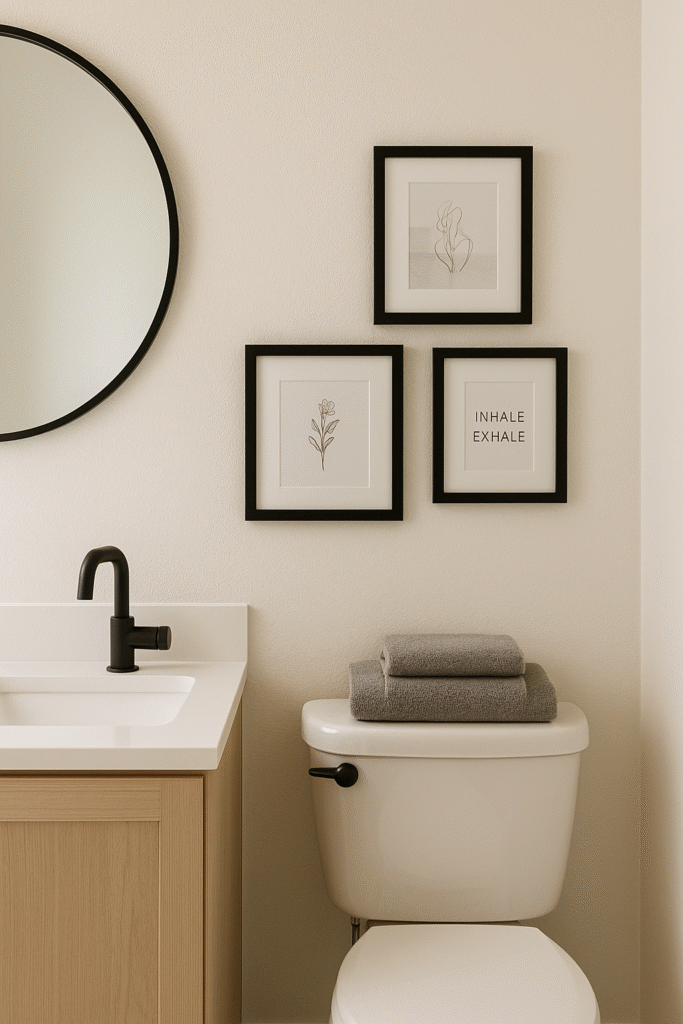 Bathroom Mini Gallery Wall