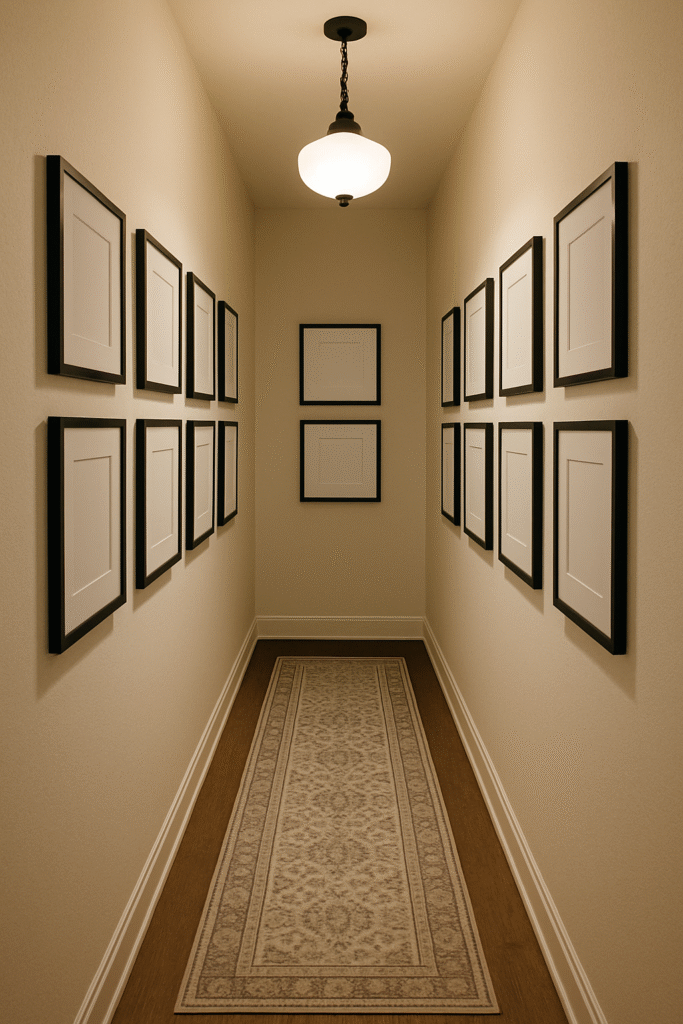 Black-and-White Photography Wall