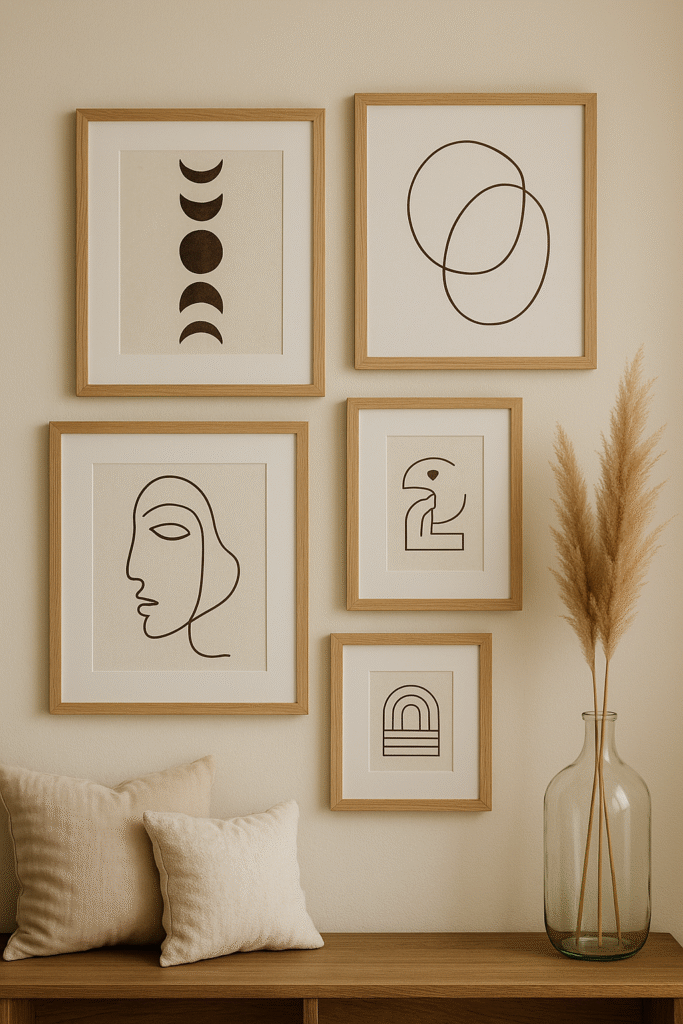 Boho-Inspired Art Wall