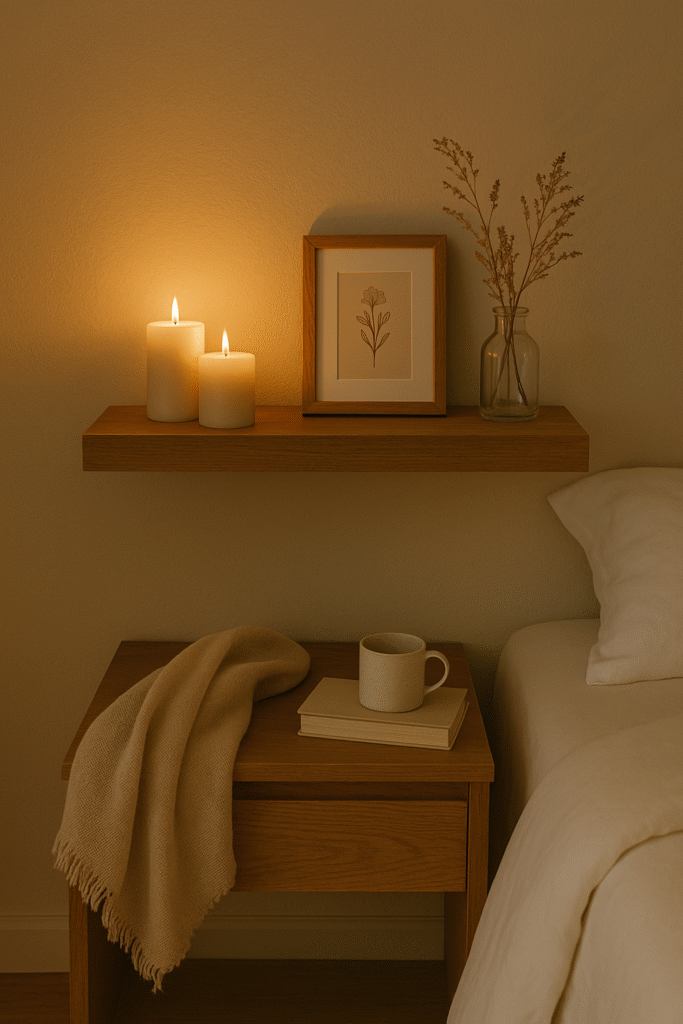 Candle Shelf for Mood and Scent