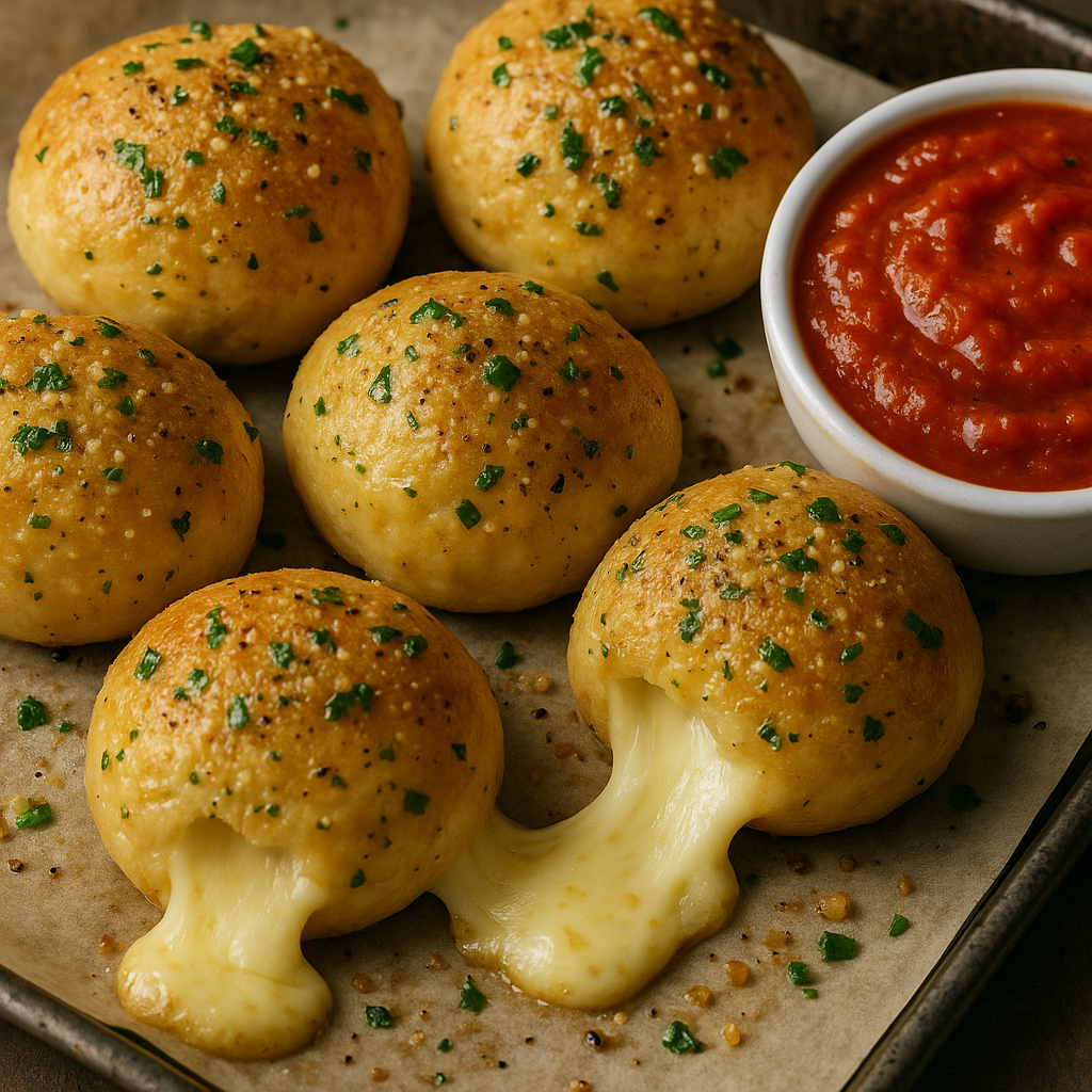 Cheesy Garlic Bread Bites
