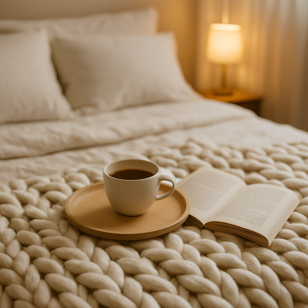 Chunky Knit Blankets for Texture & Warmth