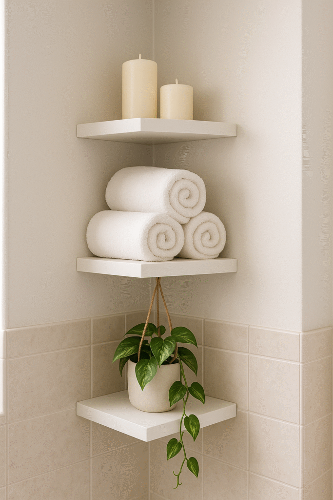 Floating Corner Shelves