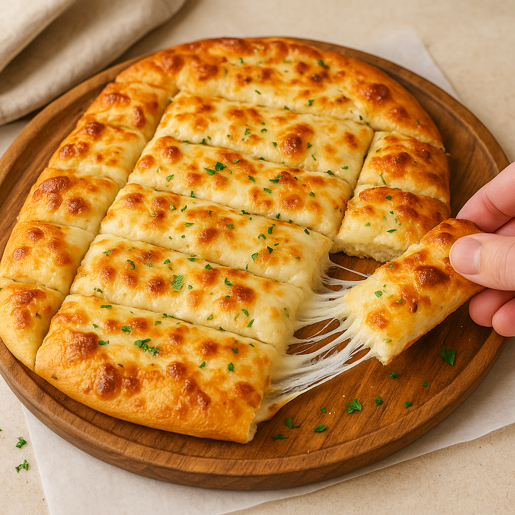 Homemade Cheesy Breadsticks