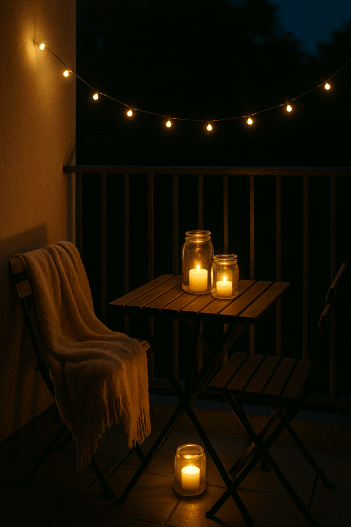How to Use Lighting to Make a Balcony Feel Magical
