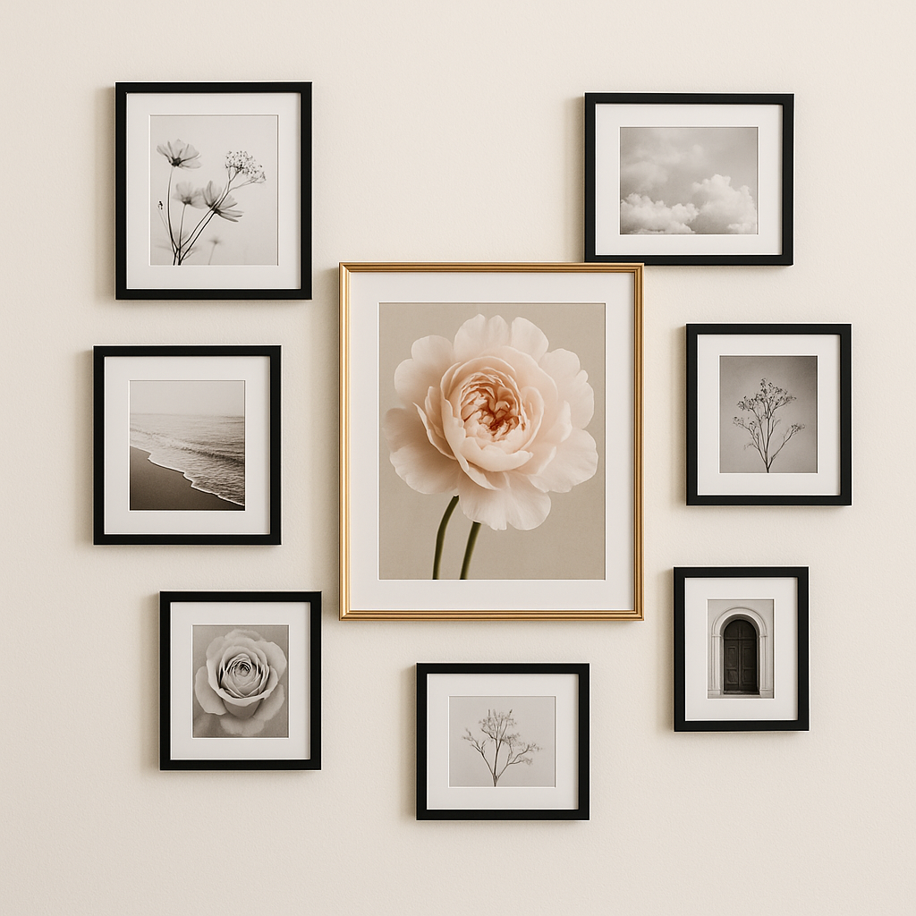 Large Central Piece + Surrounding Frames