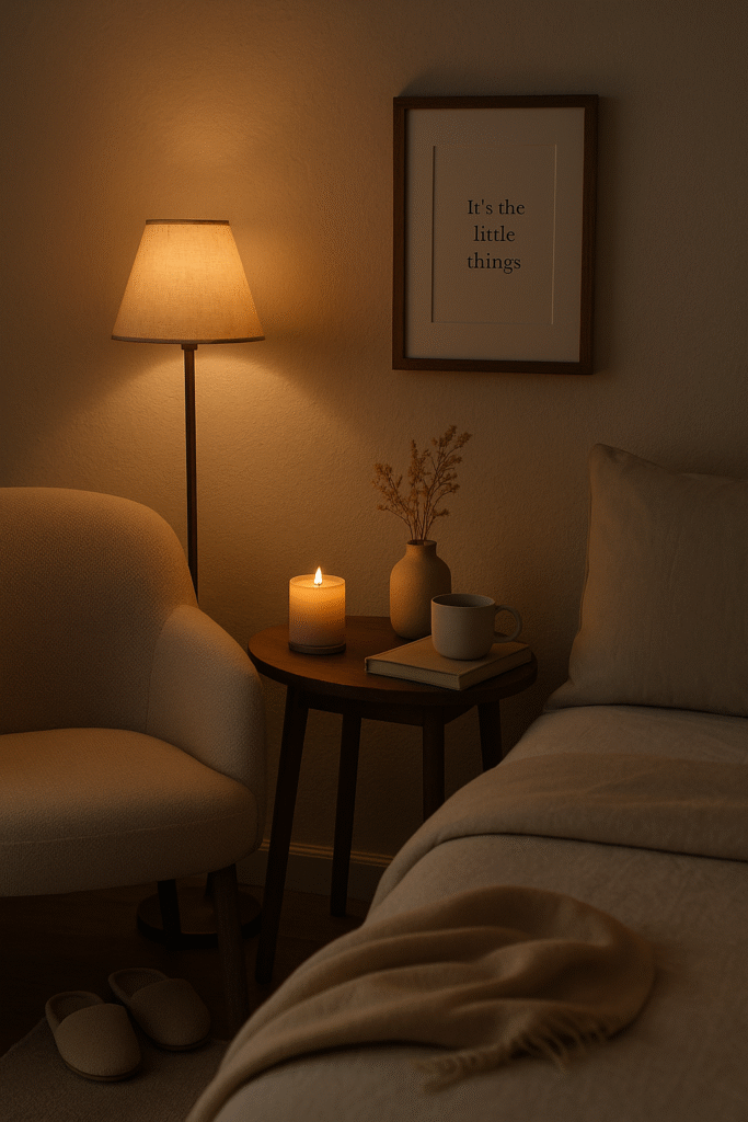 Mood Corners with Lighting and Personal Decor