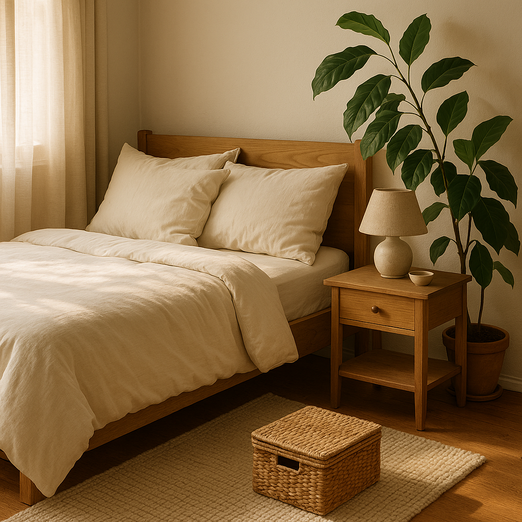 Natural Wood Accents with Creamy Color Palettes