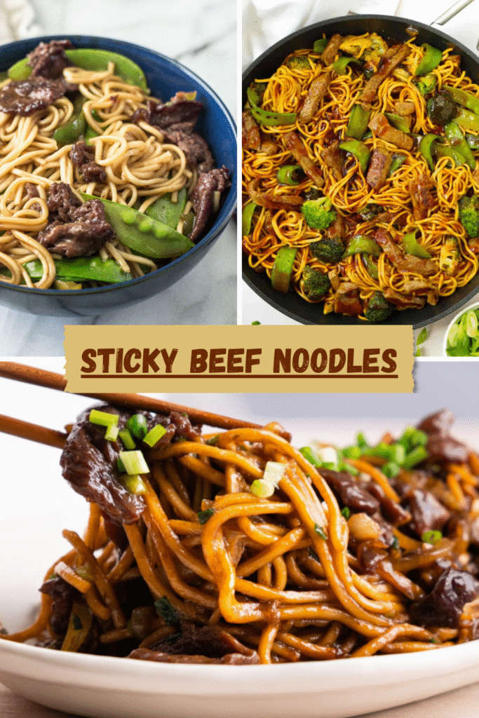 Sticky Beef Noodles