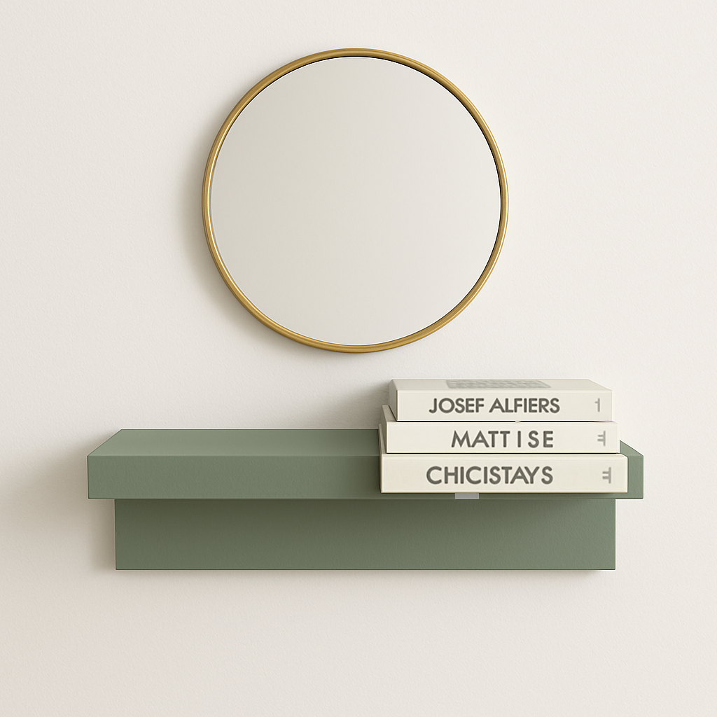 Two-Tone Painted Floating Shelf