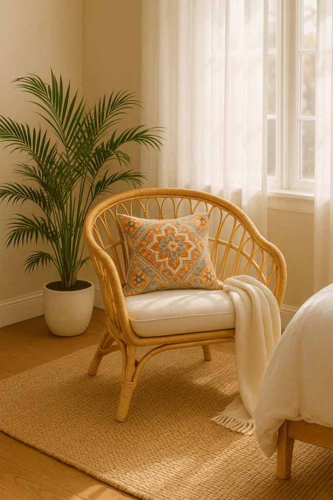 Boho Rattan or Wicker Chairs