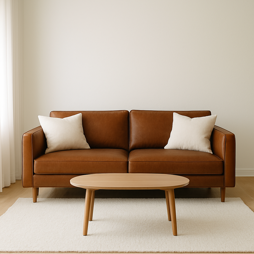 Brown and White Contrast for a Clean Look