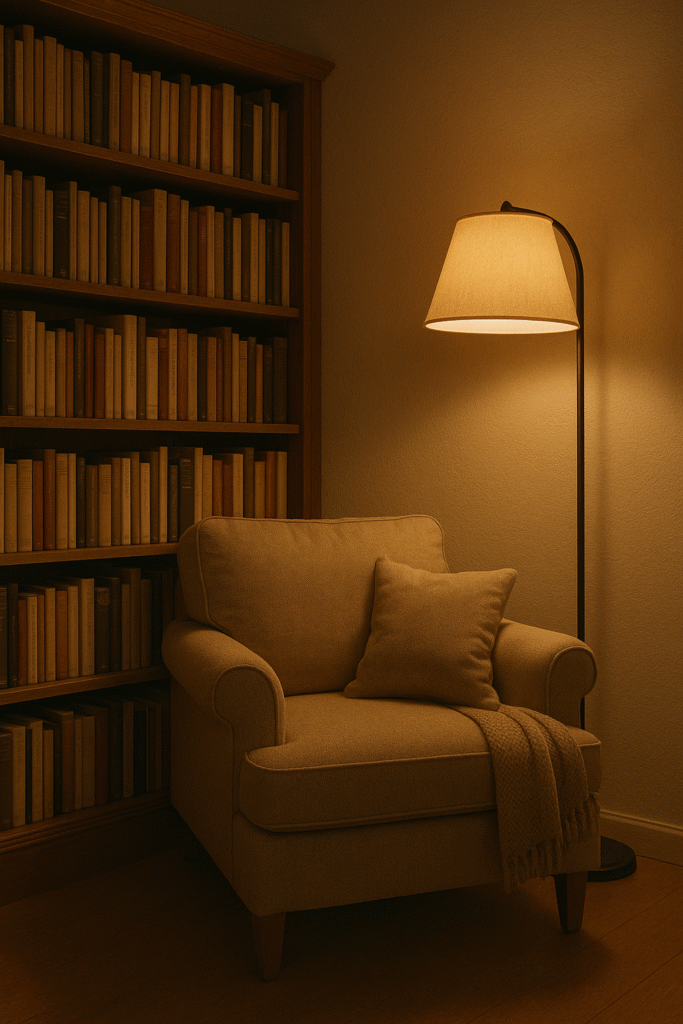 Built-in Bookshelf Reading Nook
