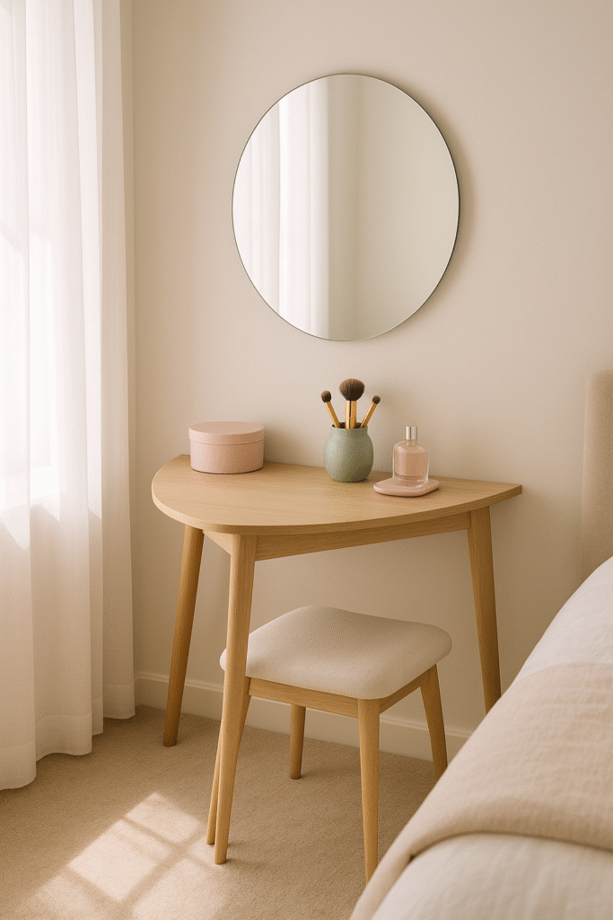 Compact Corner Dressing Table