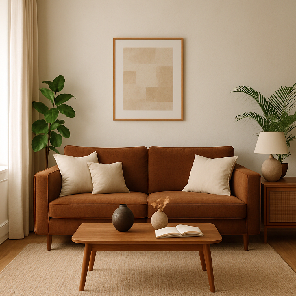Warm Neutrals: Embracing Brown as a Living Room Base