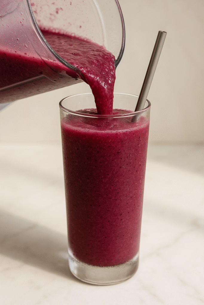 Frozen Blueberry Lemonade Slushie