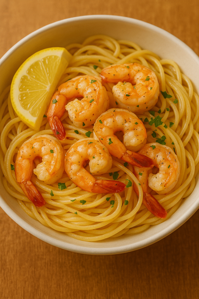 Garlic Butter Shrimp Pasta