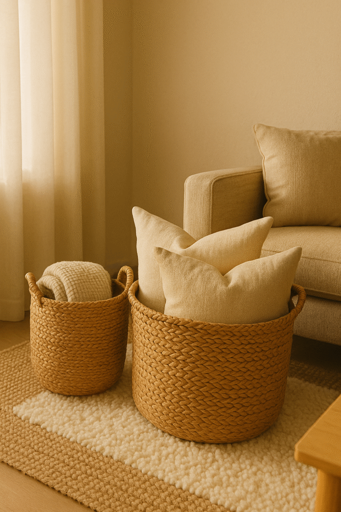 Incorporate Baskets for Functional Storage