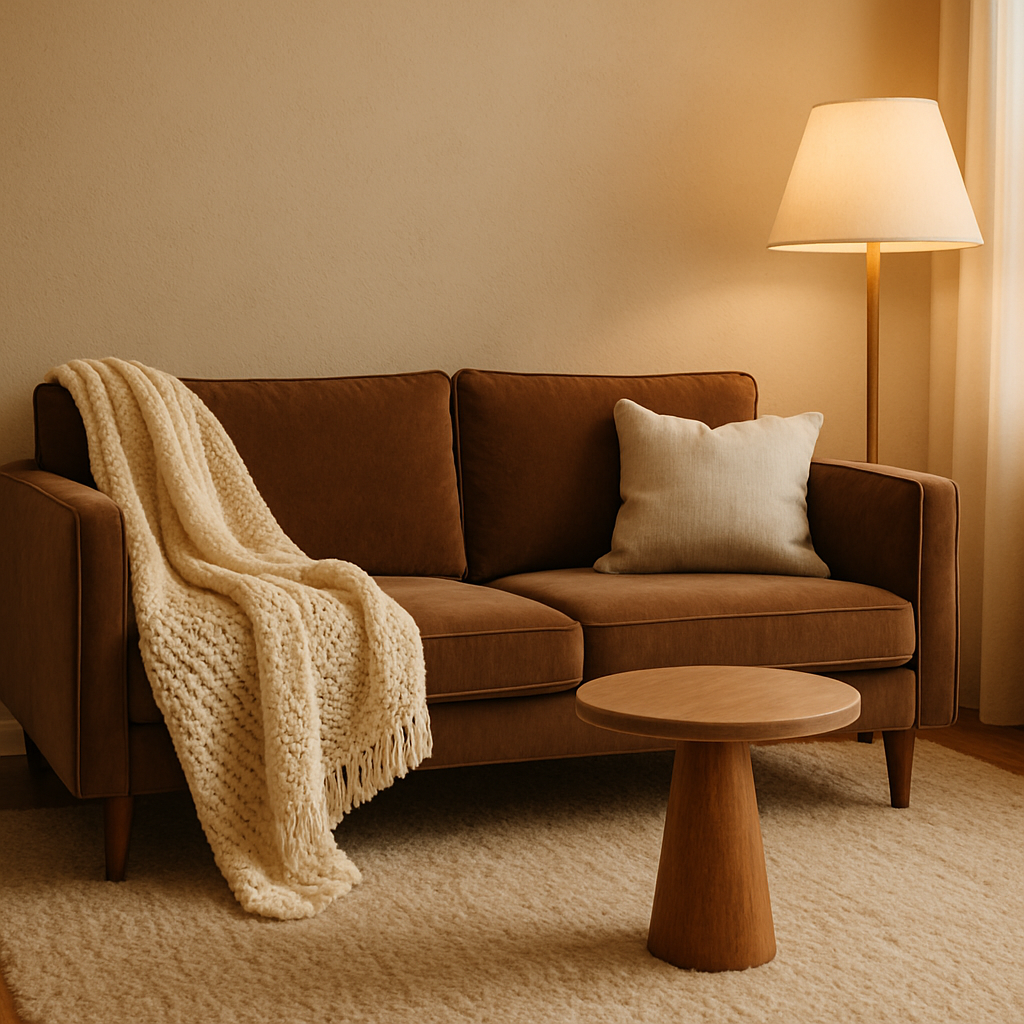 Layering Brown with Cozy Textures & Fabrics