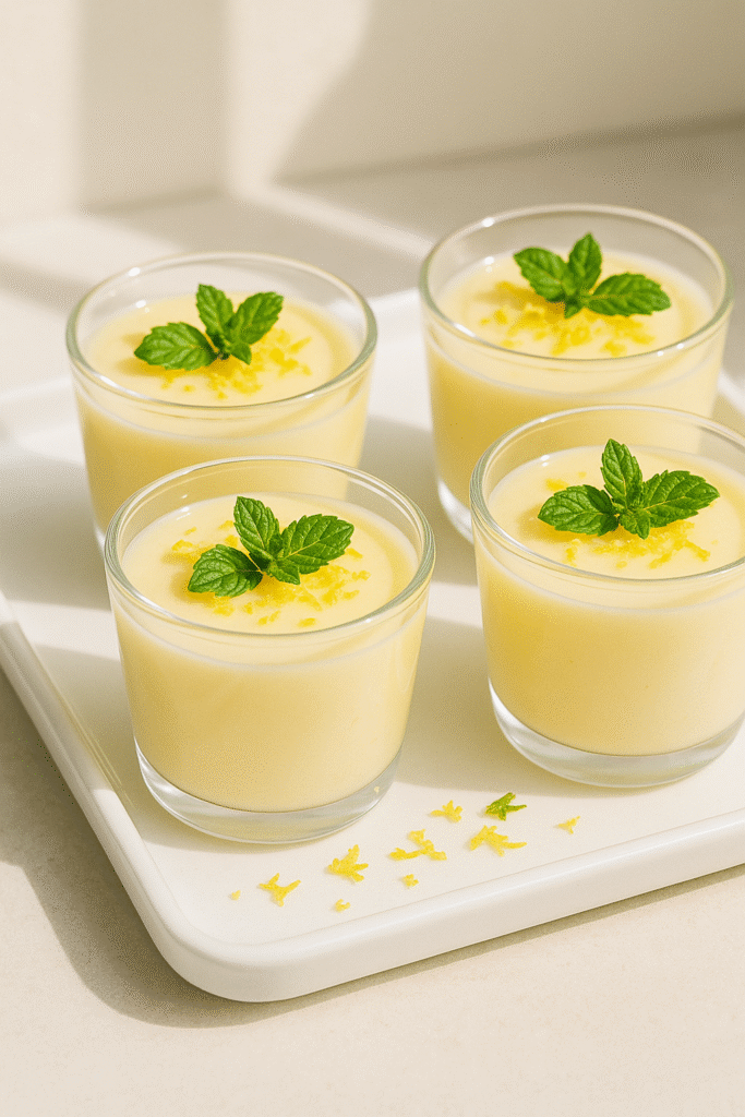 Lemon Pudding Cups