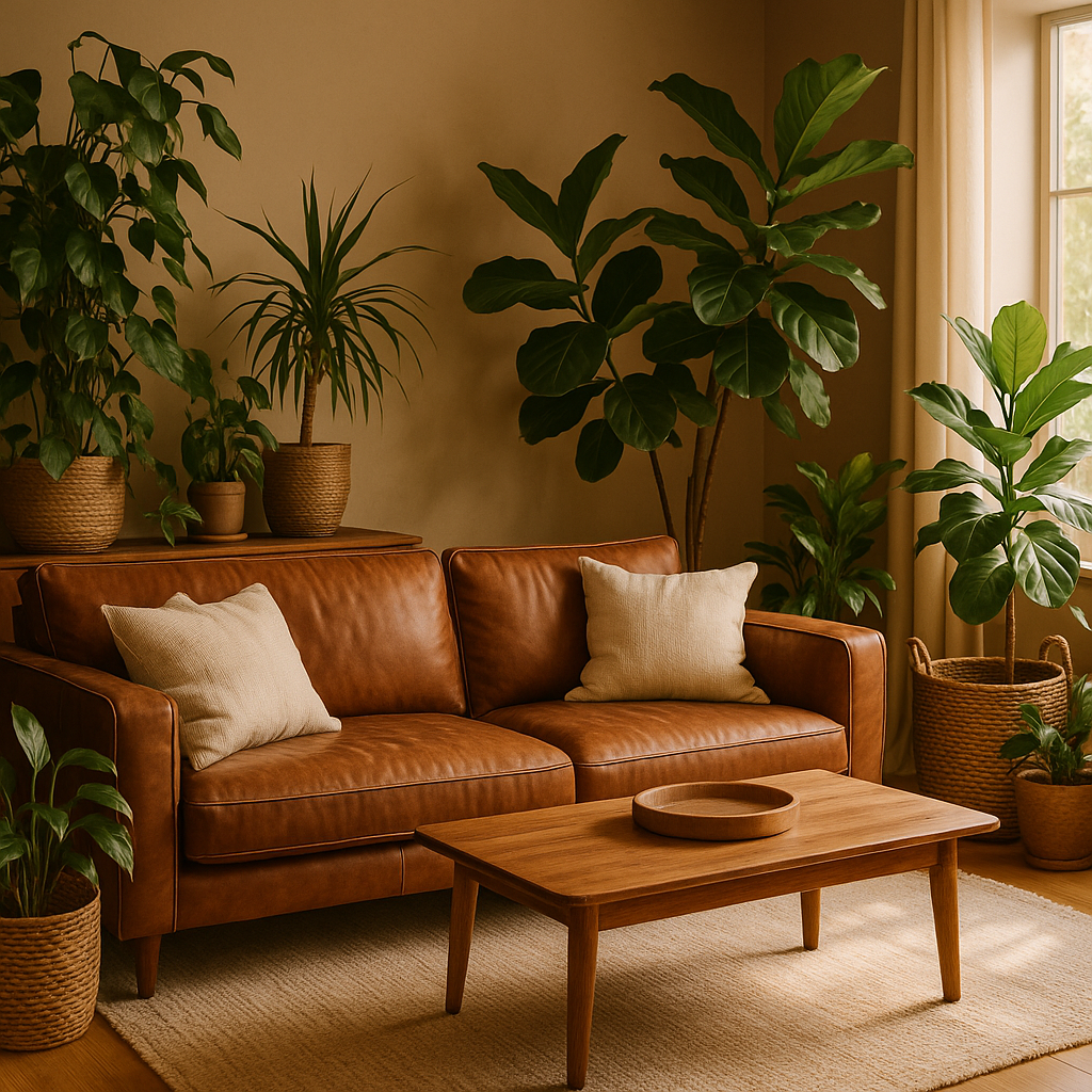 Mixing Brown with Greenery for a Natural Aesthetic