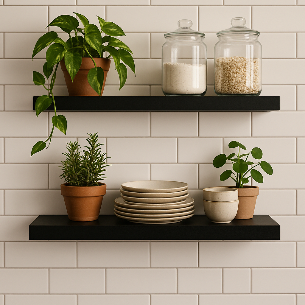 Open Shelving Contrast