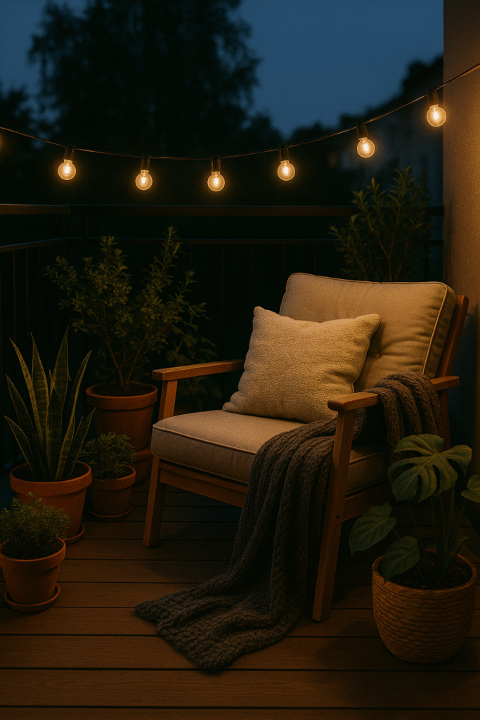 Outdoor Cozy Reading Spot (Balcony or Garden)