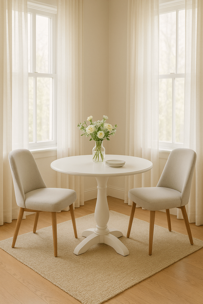 Round Pedestal Tables for Easy Flow