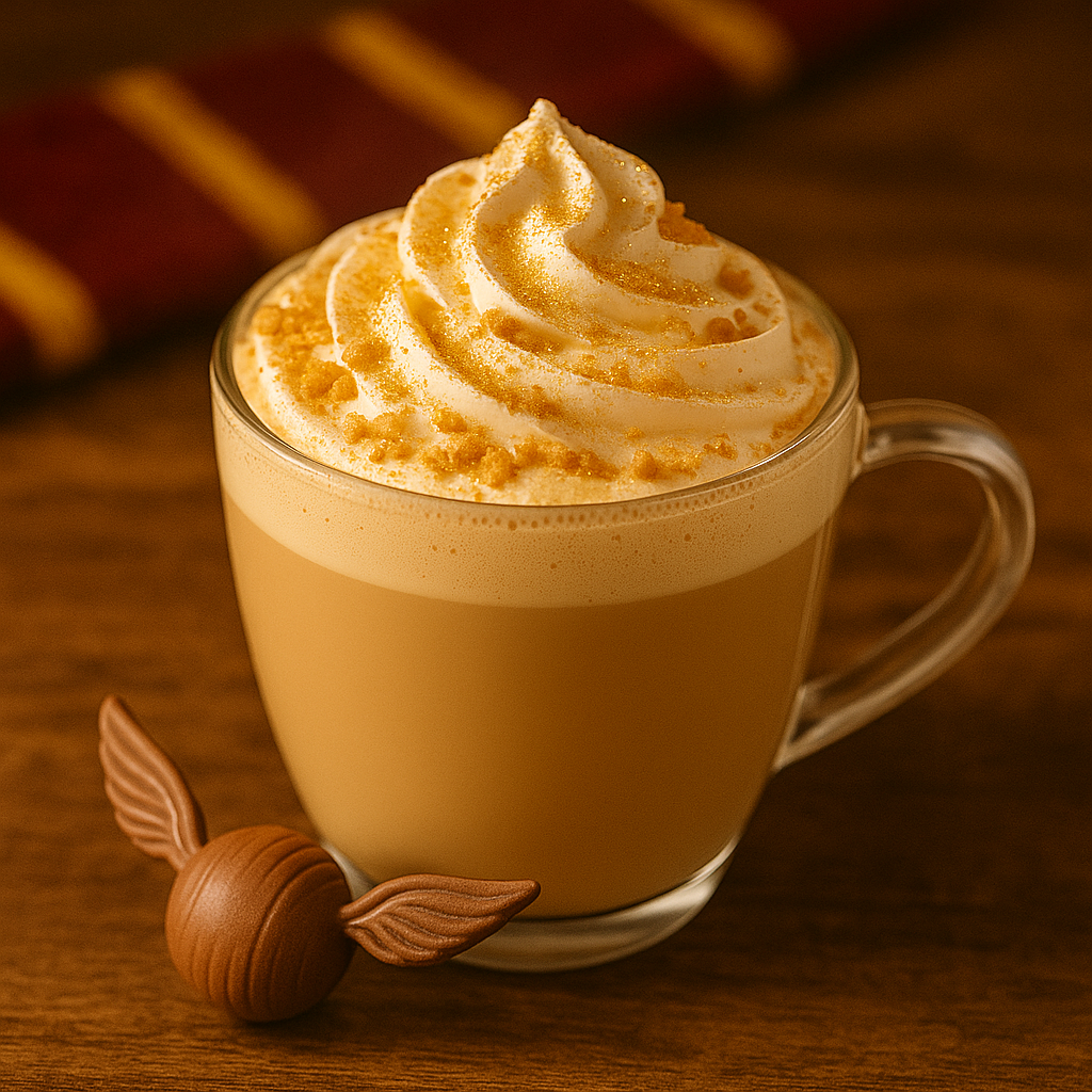 Sip the Magic — Golden Snitch Latte