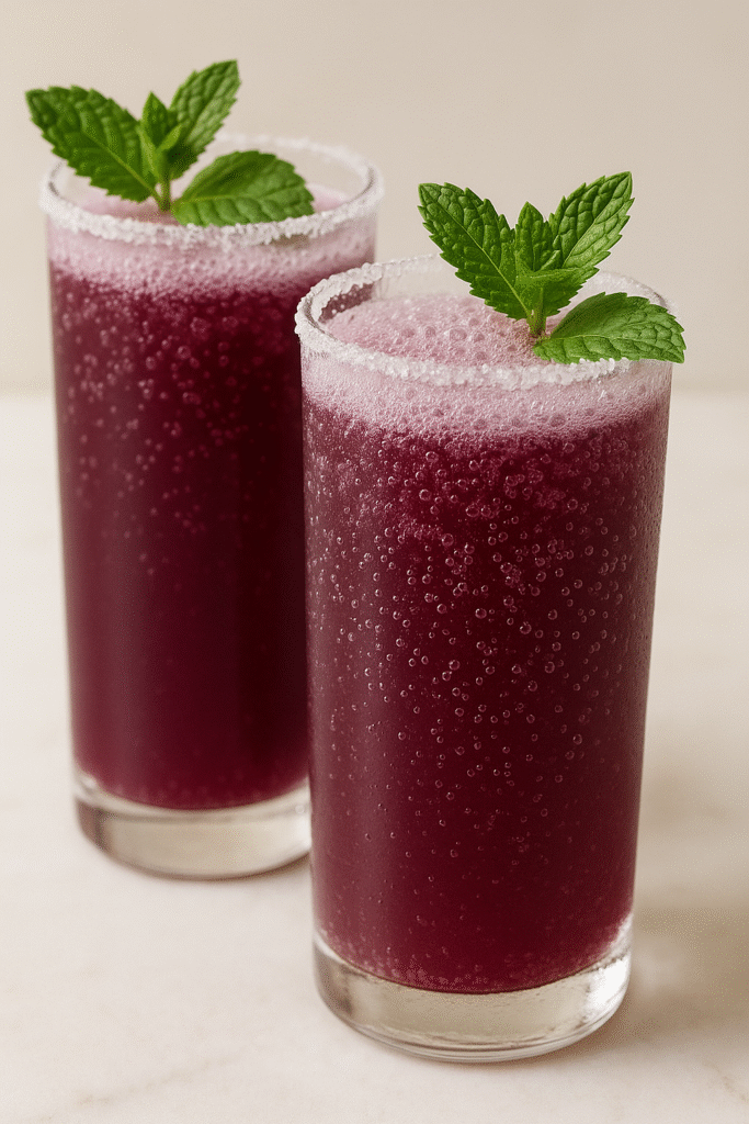 Sparkling Blueberry Lemonade
