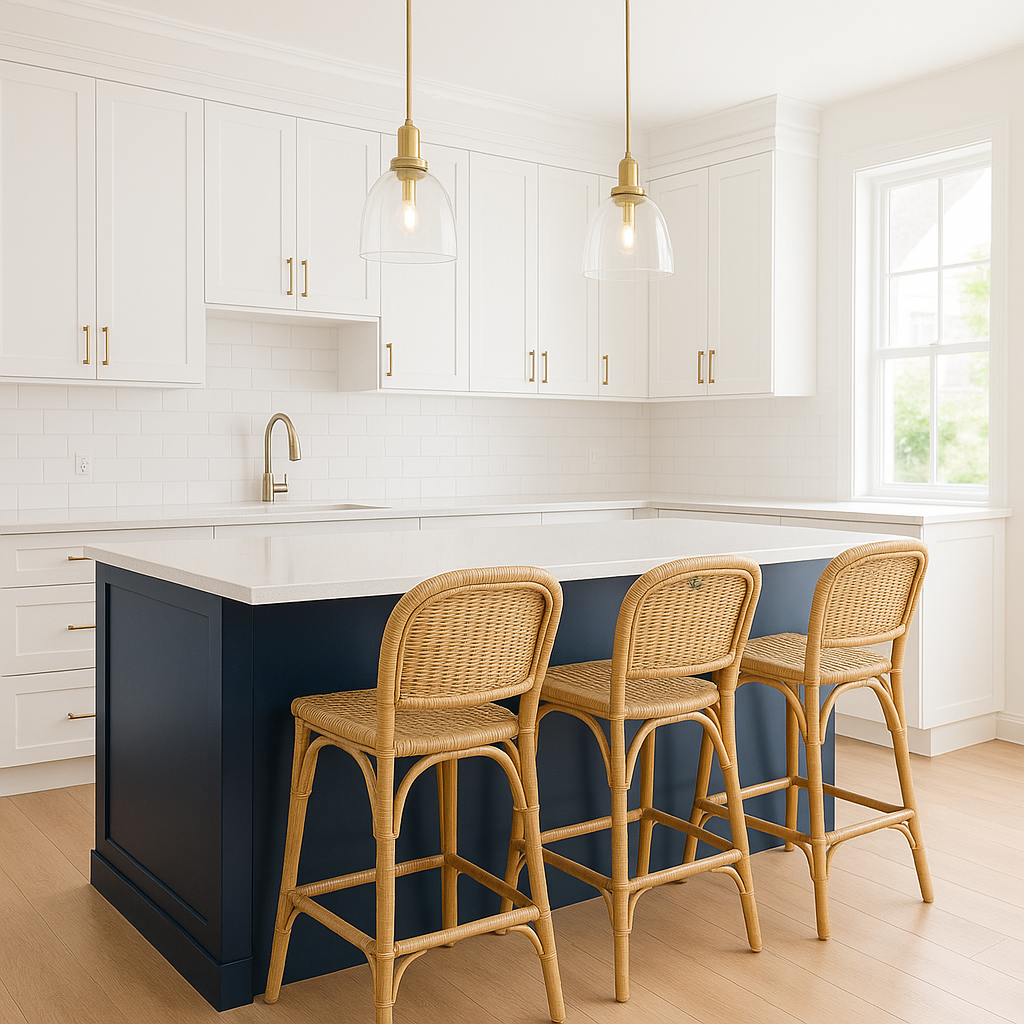  Styling Tips for a Cohesive White & Blue Kitchen