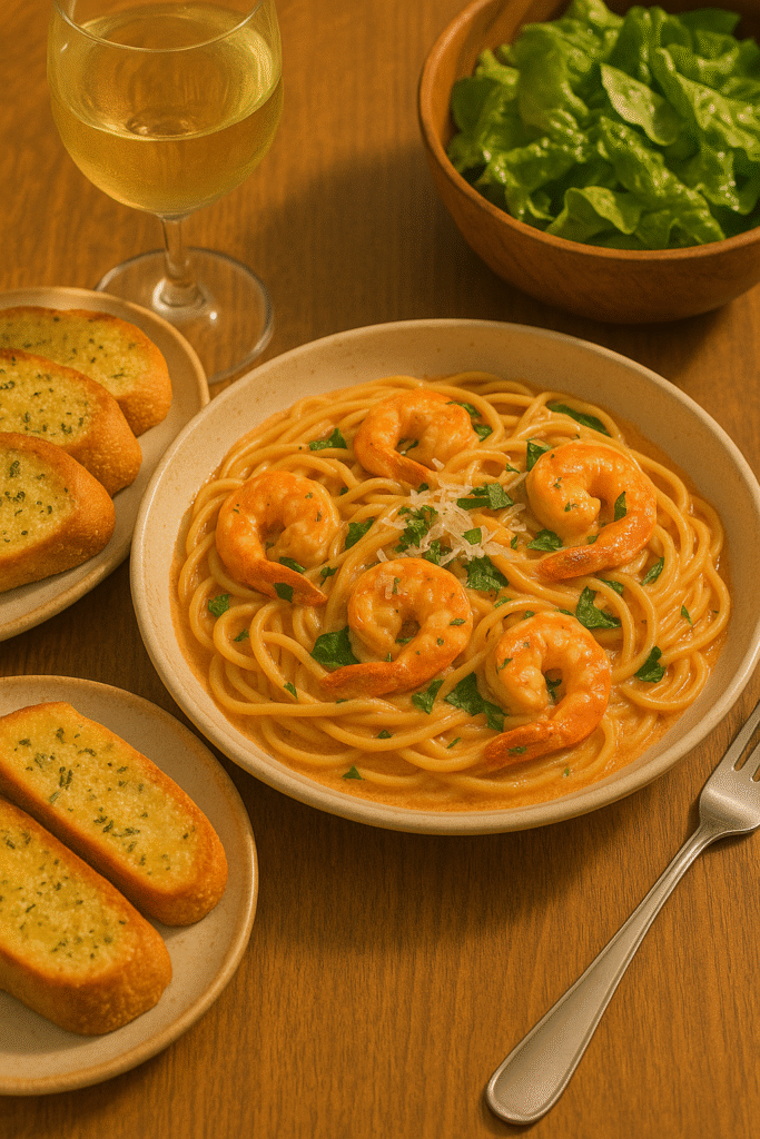 What to Serve with Tomato Spinach Shrimp Pasta