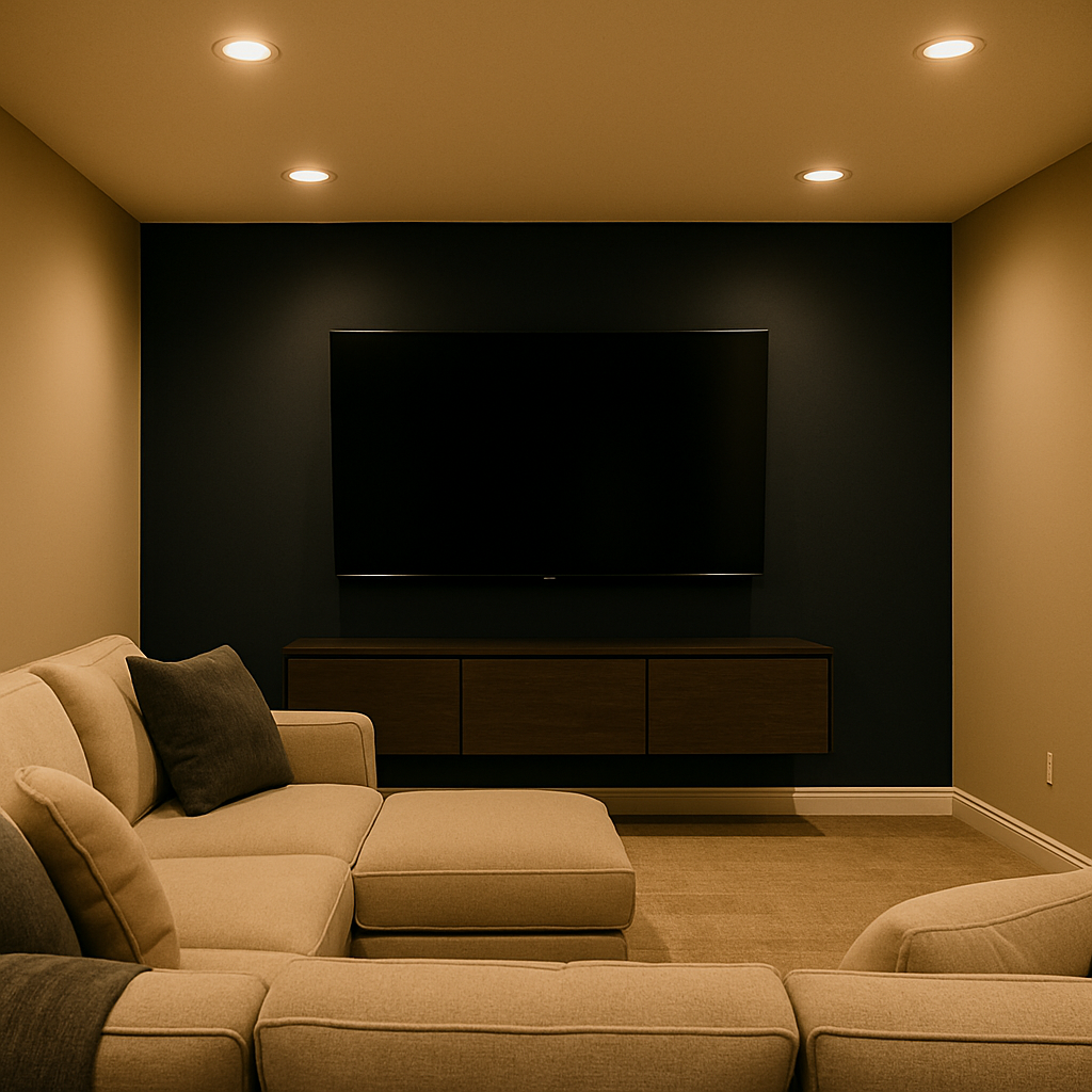 Accent Wall Behind the TV