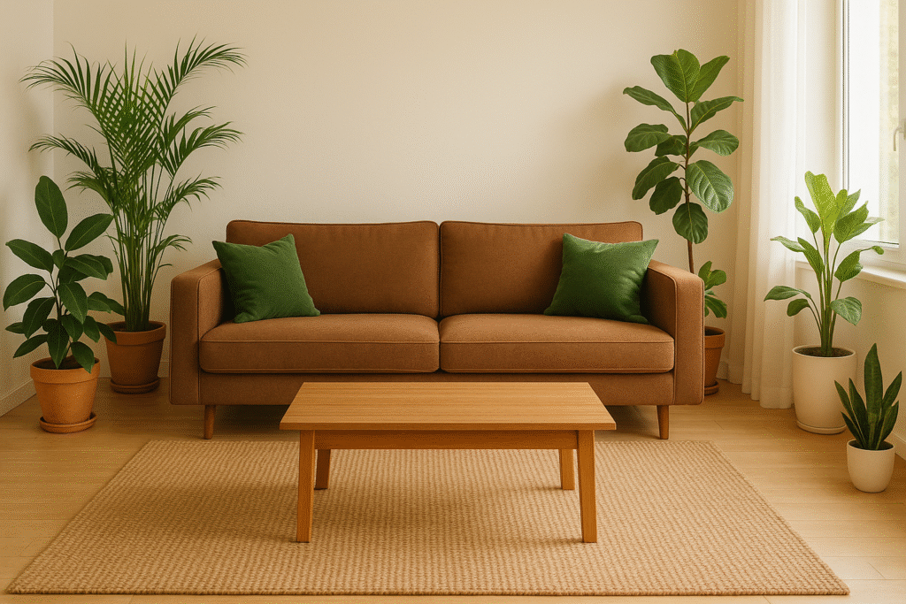 Brown & Green Combination for Natural Vibes