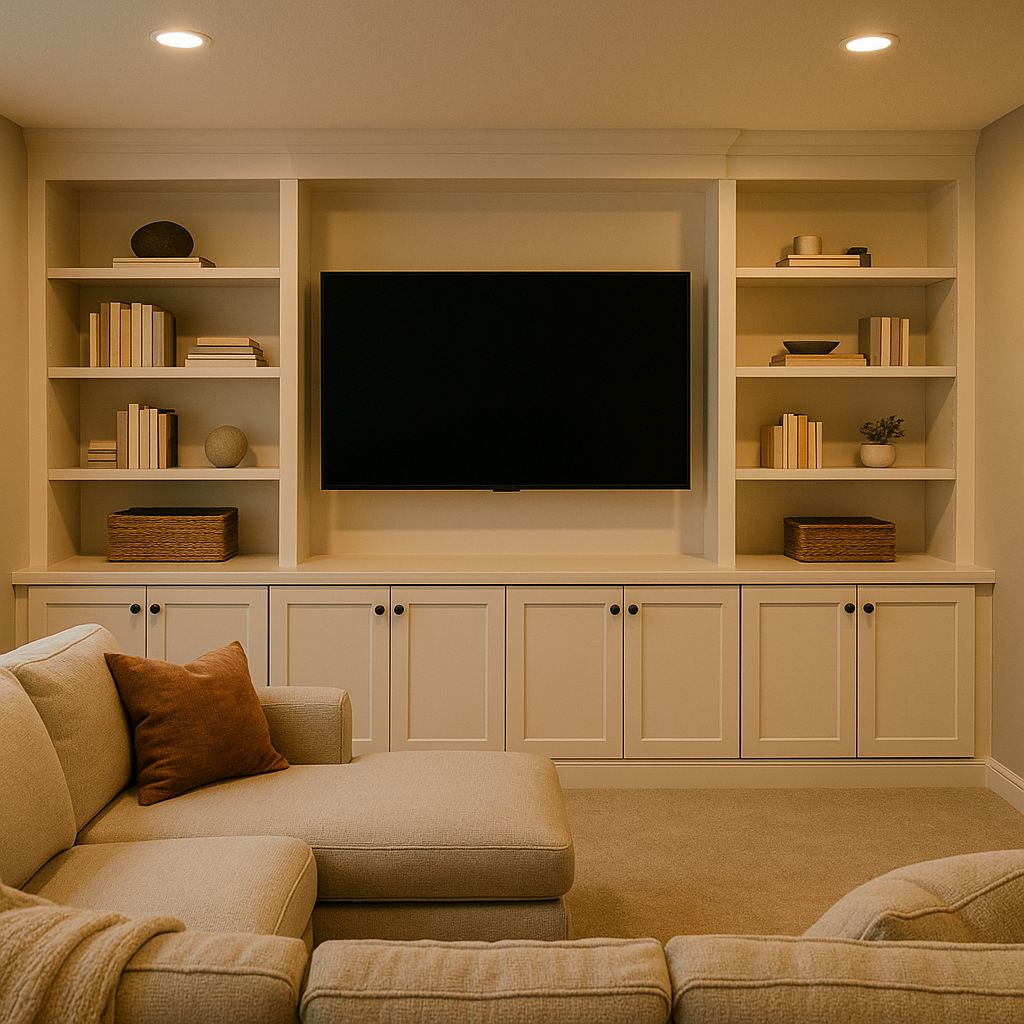 Built-In Shelving for Storage