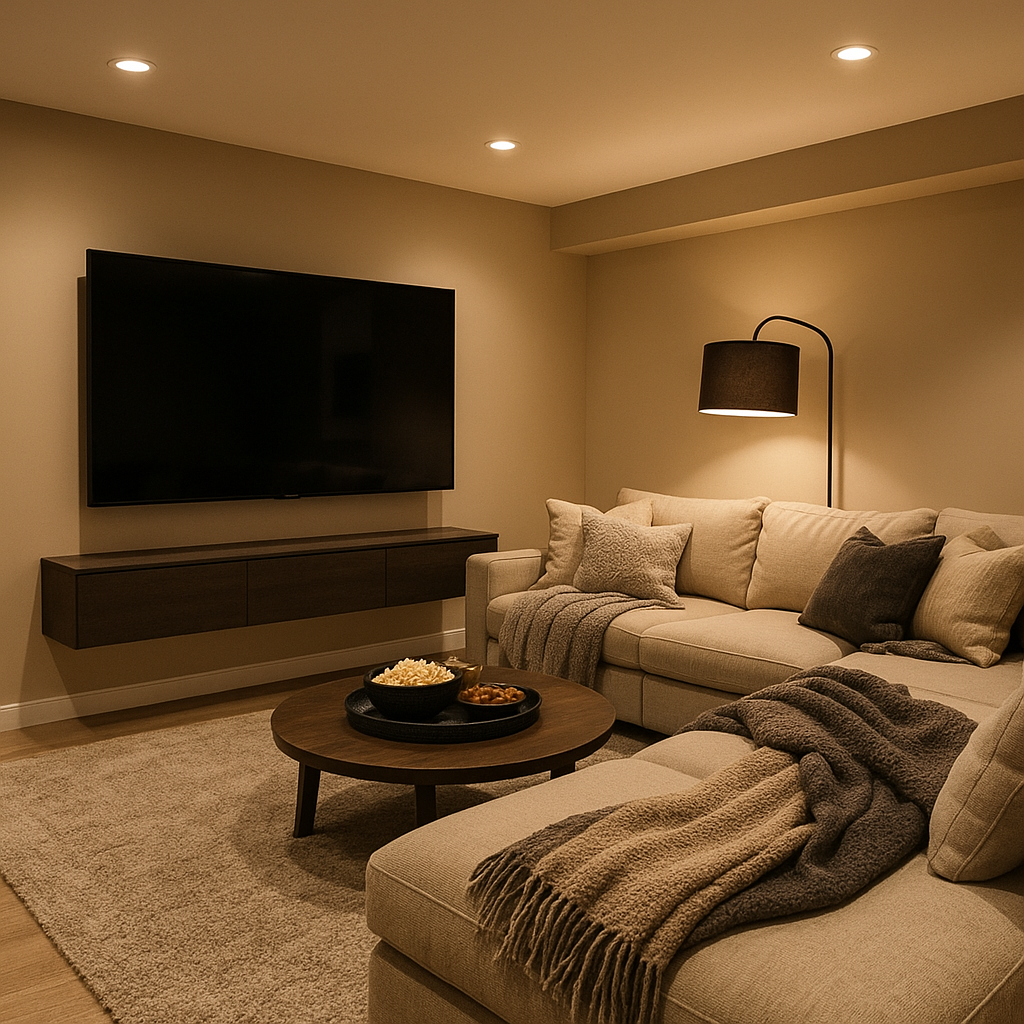 The Ultimate Basement TV Room: 12 Creative & Modern Ideas