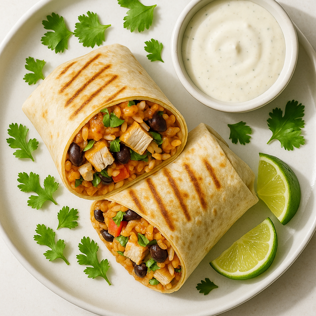 Chipotle Ranch Grilled Chicken Burrito  Easy & Flavorful Recipe