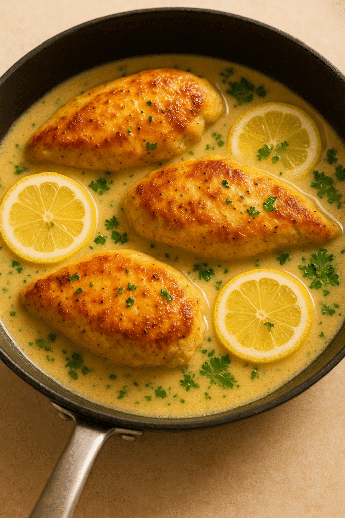 Combining Chicken with Sauce