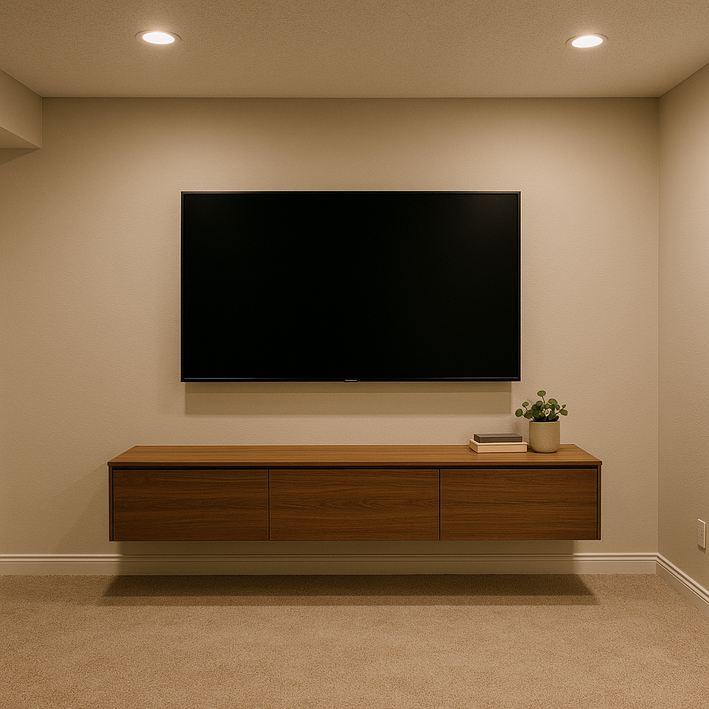 Floating Media Console