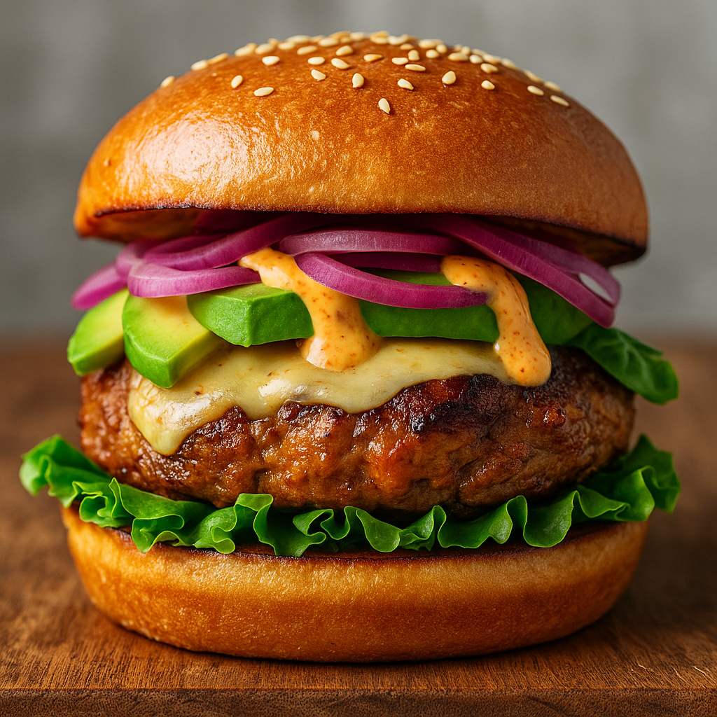 Juicy Chipotle Chicken Burger With Bold Smoky Flavors