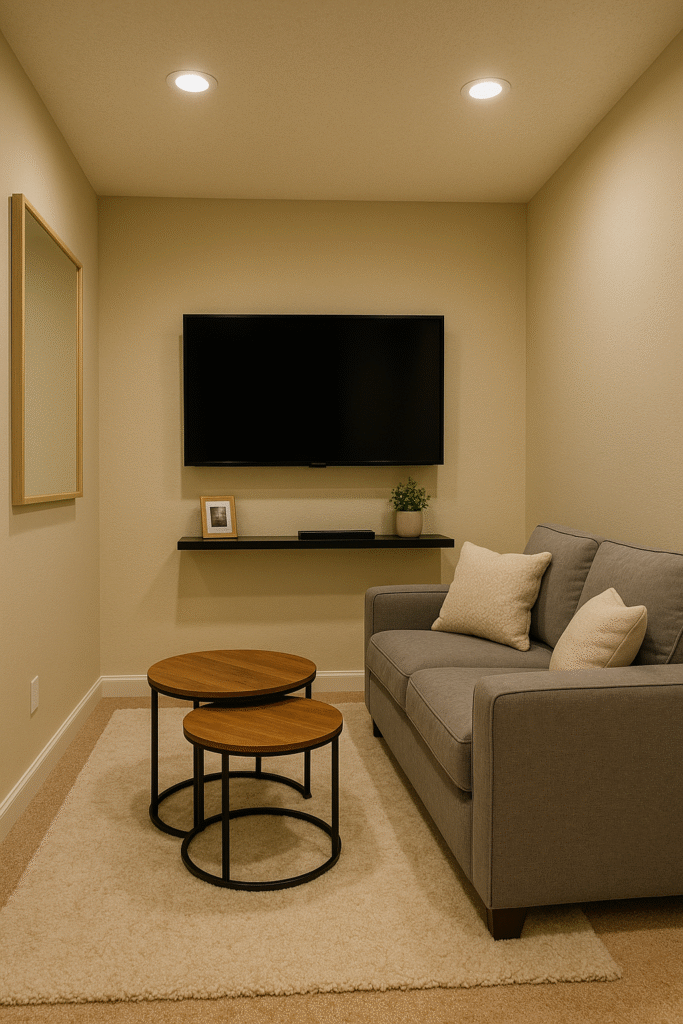 Small Basement TV Room Hacks