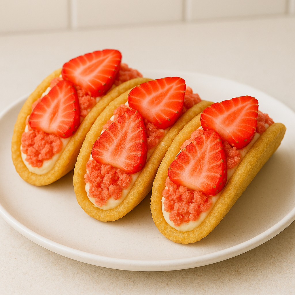 Strawberry Crunch Cheesecake Tacos Recipe: A Fun Viral Dessert to Try