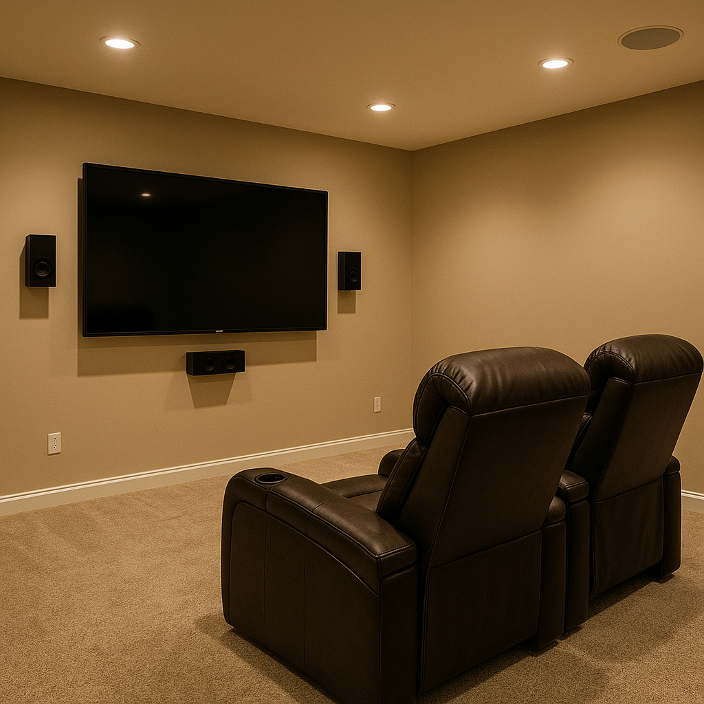 Why Turn a Basement Into a TV Room?