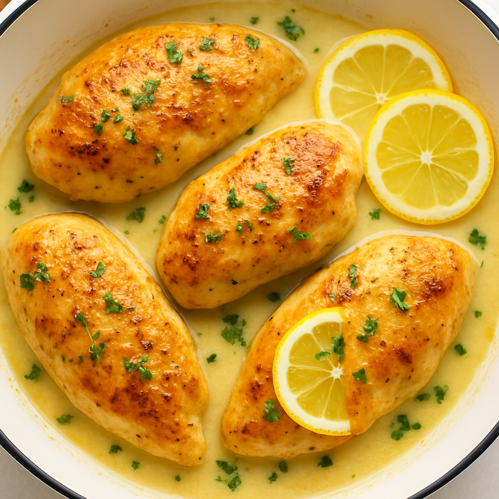 Zesty Lemon Chicken with Creamy Butter Sauce | Easy Homemade Recipe