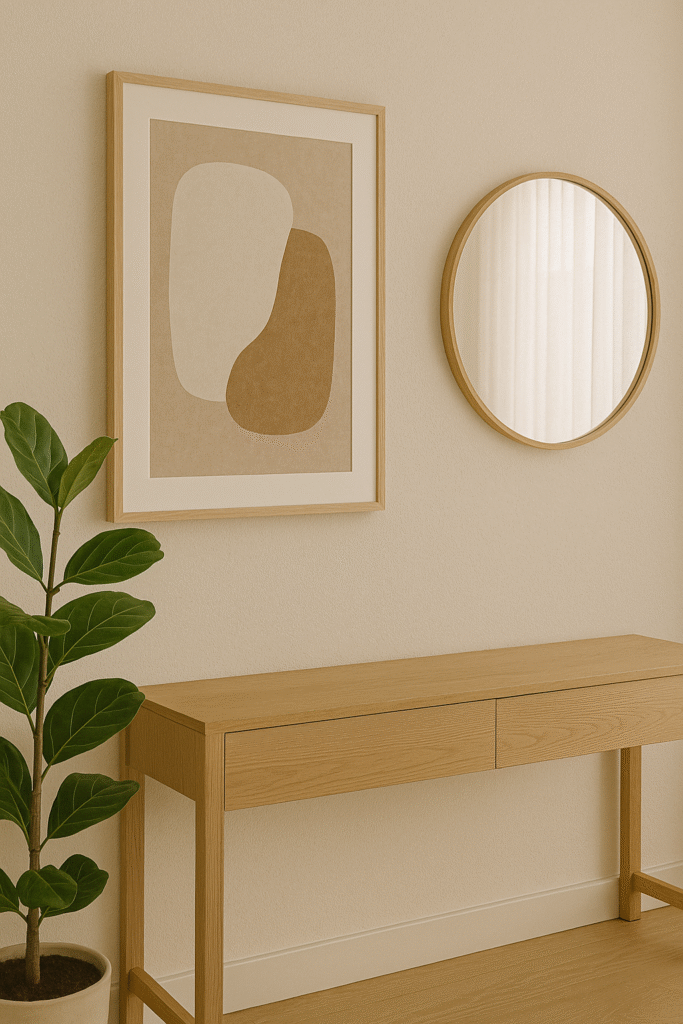 Add Statement Wall Art or Mirrors