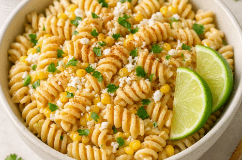 Creamy Mexican Street Corn Pasta Salad Recipe (Easy & Flavorful)